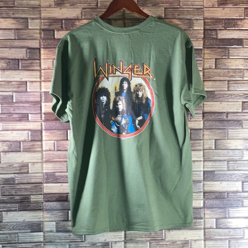 NWT Military Green Winger Gildan Large T Shirt